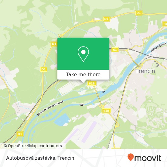 Autobusová zastávka map