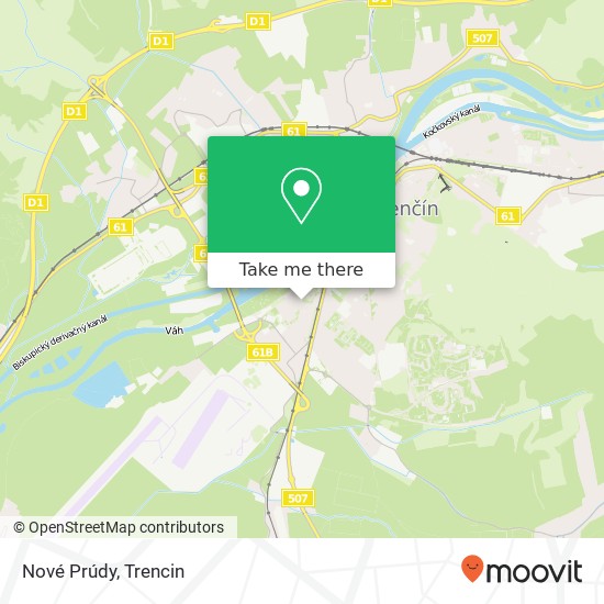 Nové Prúdy map