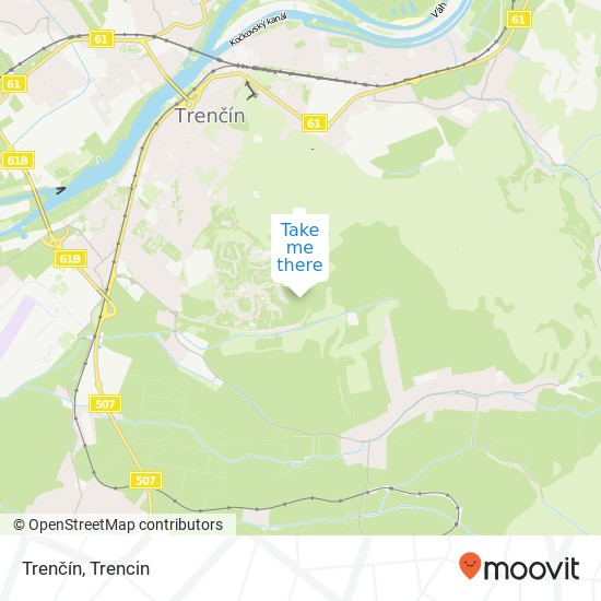 Trenčín map