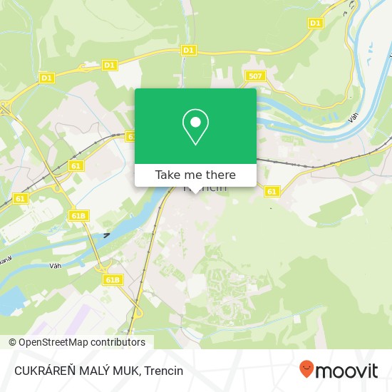 CUKRÁREŇ MALÝ MUK map