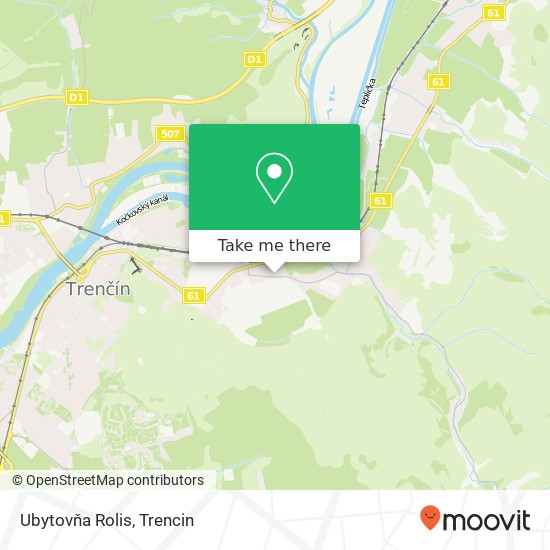 Ubytovňa Rolis map