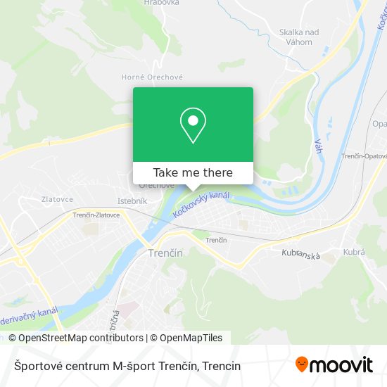 Športové centrum M-šport Trenčín map