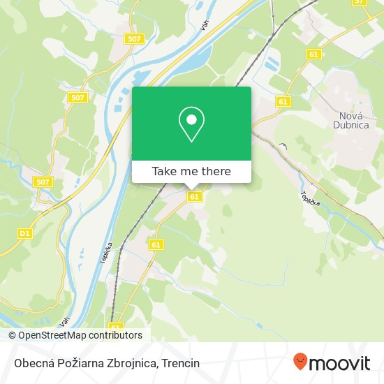 Obecná Požiarna Zbrojnica map