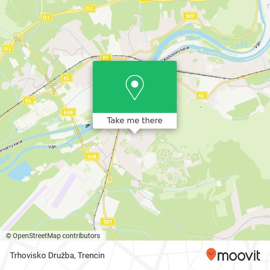 Trhovisko Družba map