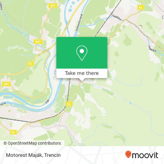 Motorest Maják map