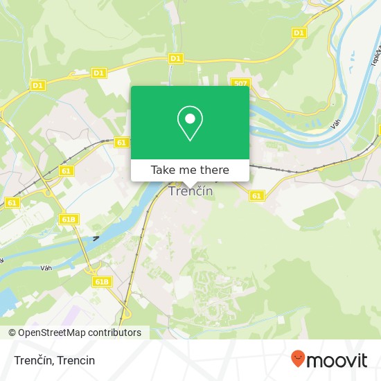 Trenčín map