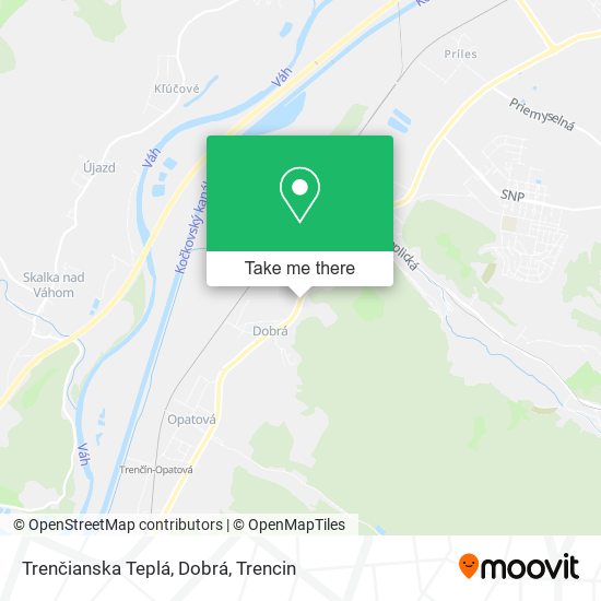 Trenčianska Teplá, Dobrá map