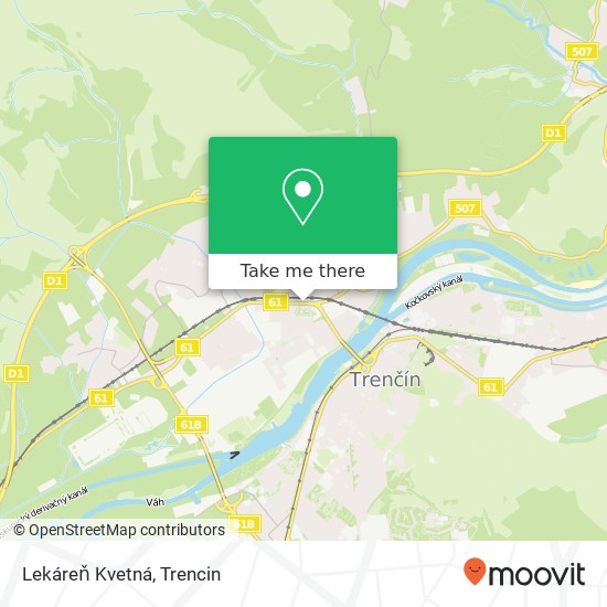 Lekáreň Kvetná map