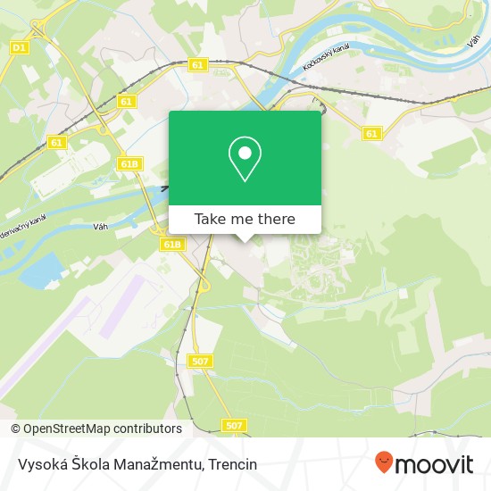 Vysoká Škola Manažmentu map