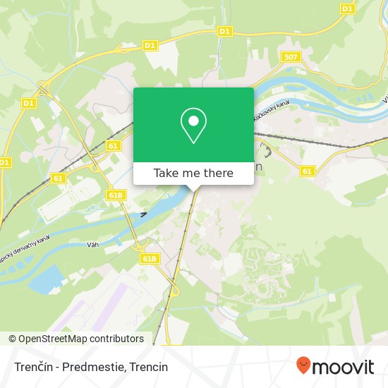 Trenčín - Predmestie map