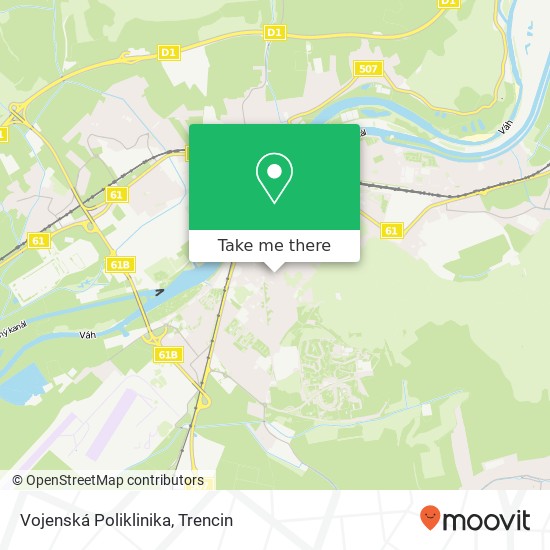 Vojenská Poliklinika map