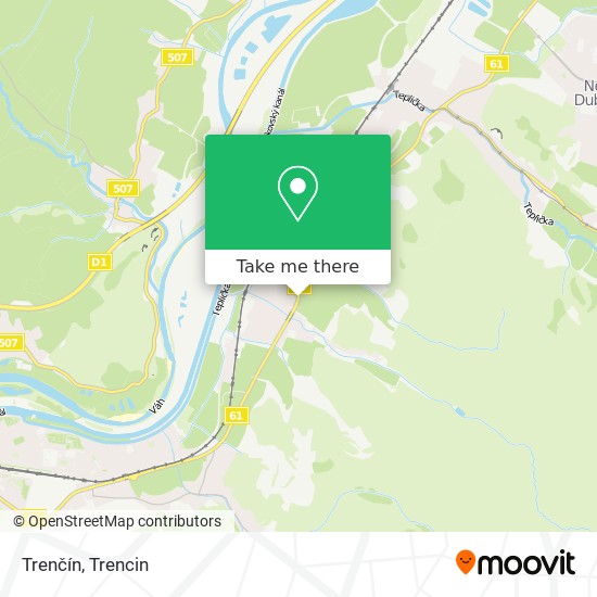 Trenčín map