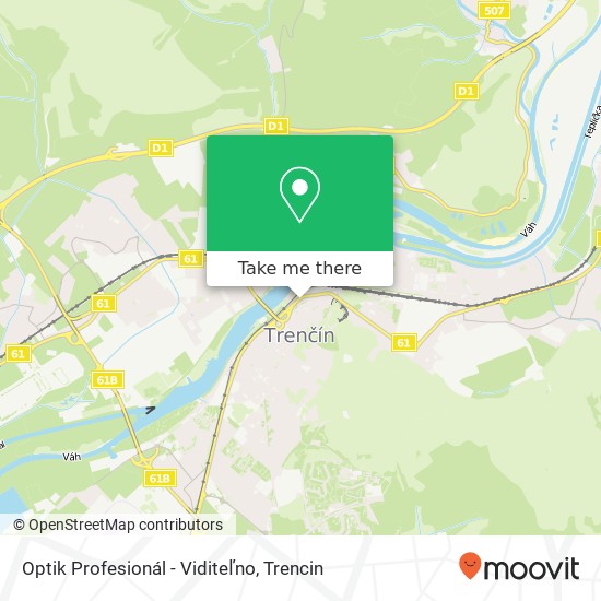 Optik Profesionál - Viditeľno map