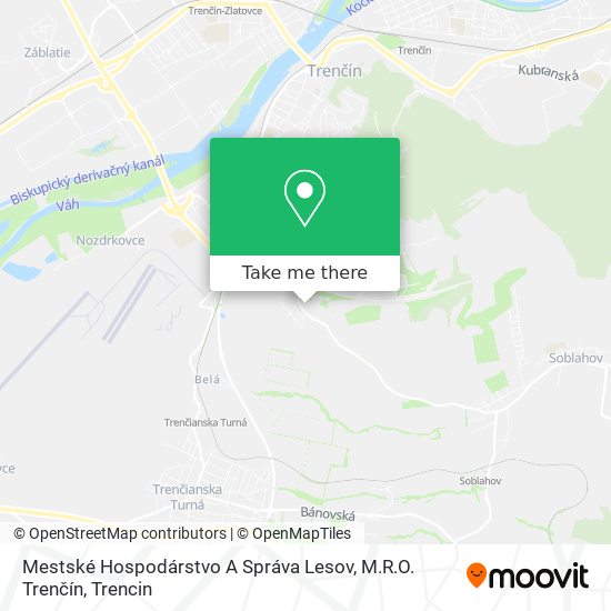 Mestské Hospodárstvo A Správa Lesov, M.R.O. Trenčín map