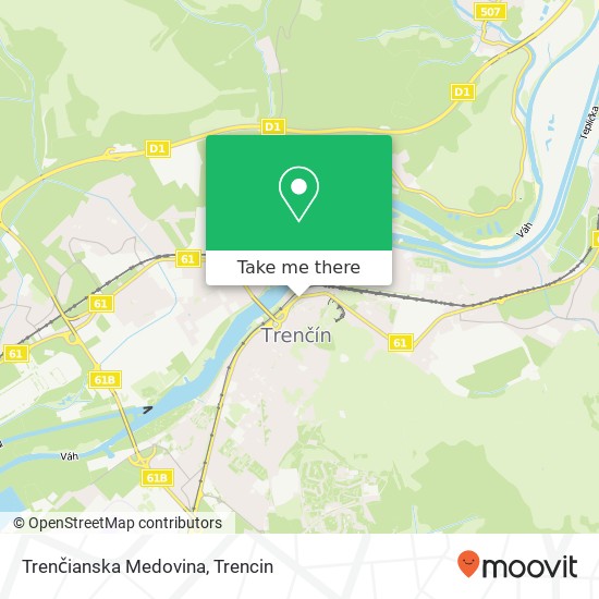 Trenčianska Medovina map