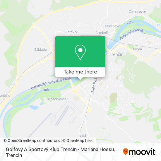 Golfový A Športový Klub Trenčín - Mariána Hossu map