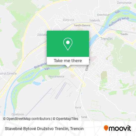 Stavebné Bytové Družstvo Trenčín map