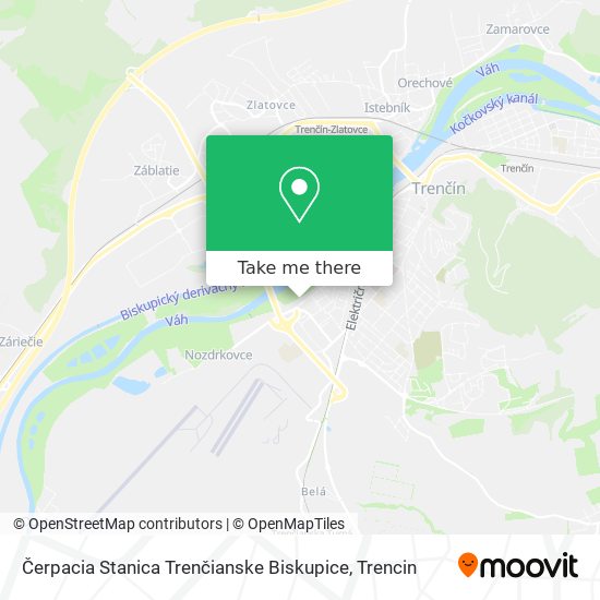 Čerpacia Stanica Trenčianske Biskupice map