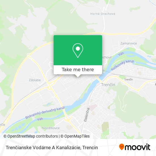 Trenčianske Vodárne A Kanalizácie map