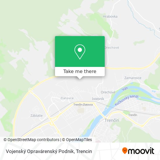 Vojenský Opravárenský Podnik map