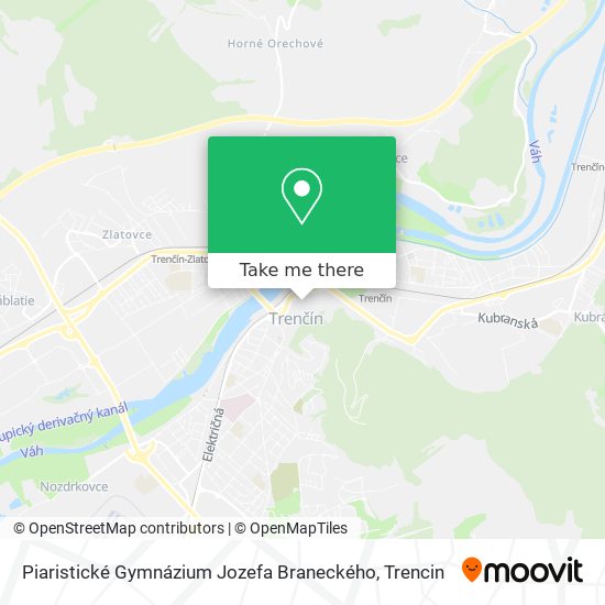 Piaristické Gymnázium Jozefa Braneckého map