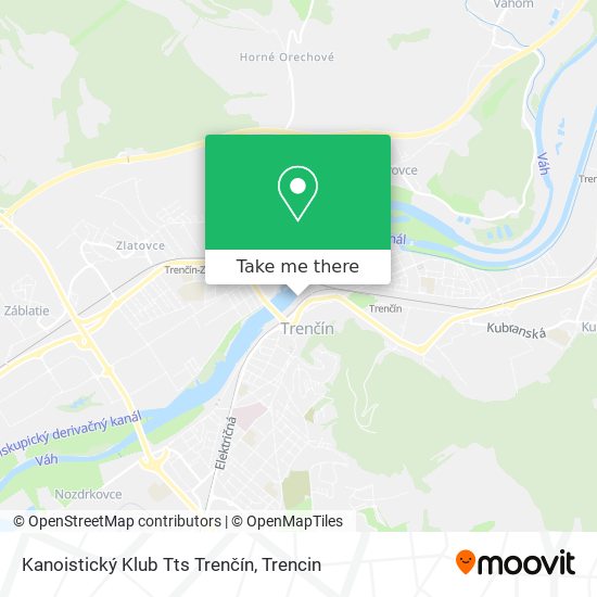 Kanoistický Klub Tts Trenčín map