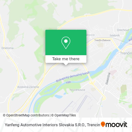 Yanfeng Automotive Interiors Slovakia S.R.O. map