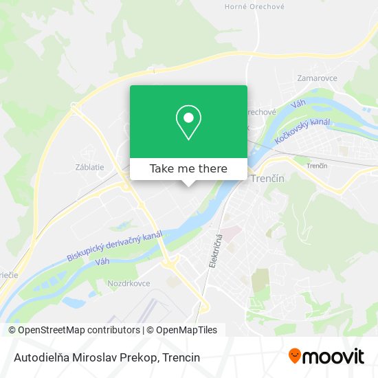 Autodielňa Miroslav Prekop map