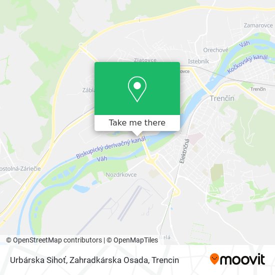 Urbárska Sihoť, Zahradkárska Osada map