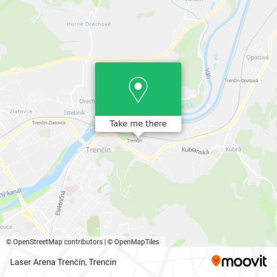 Laser Arena Trenčín map