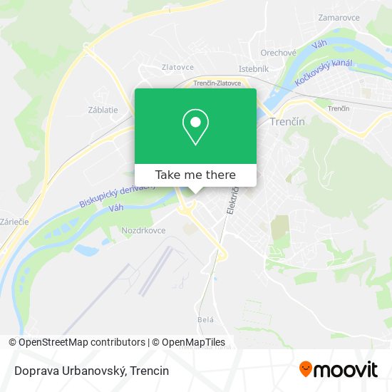 Doprava Urbanovský map