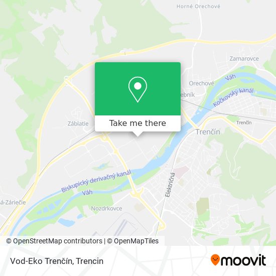 Vod-Eko Trenčín map