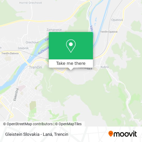 Gleistein Slovakia - Laná map