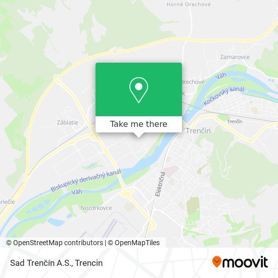 Sad Trenčín A.S. map