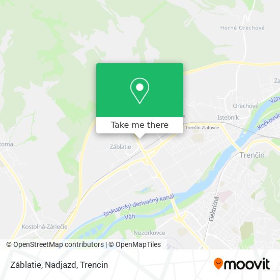 Záblatie, Nadjazd map