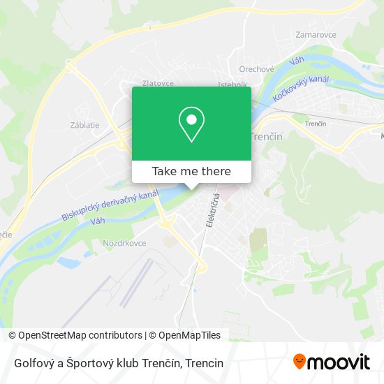 Golfový a Športový klub Trenčín map