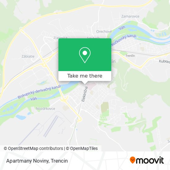 Apartmany Noviny map