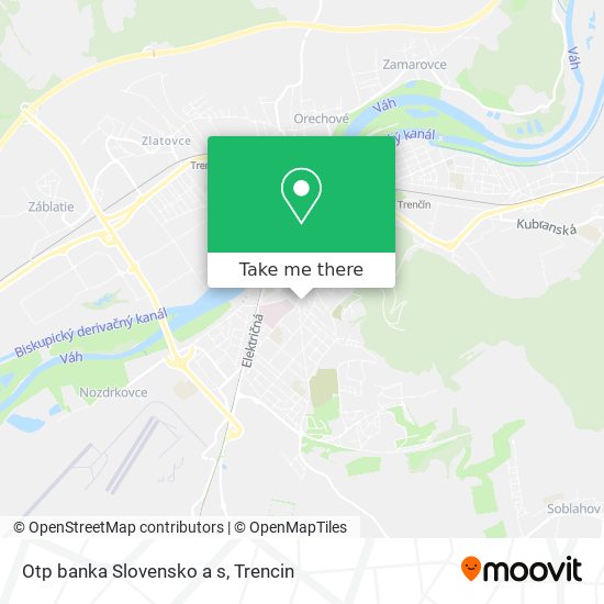 Otp banka Slovensko a s map