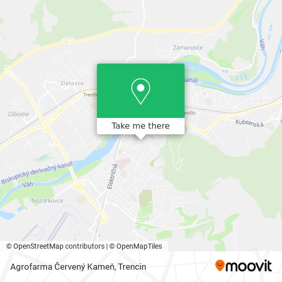 Agrofarma Červený Kameň map