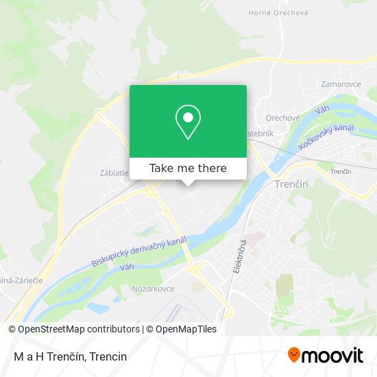 M a H Trenčín map