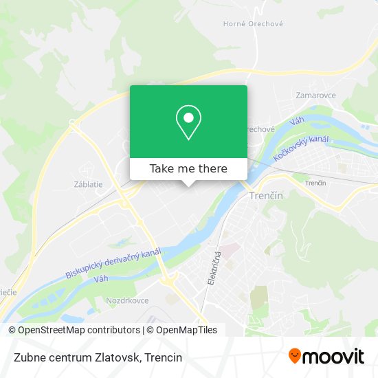 Zubne centrum Zlatovsk map