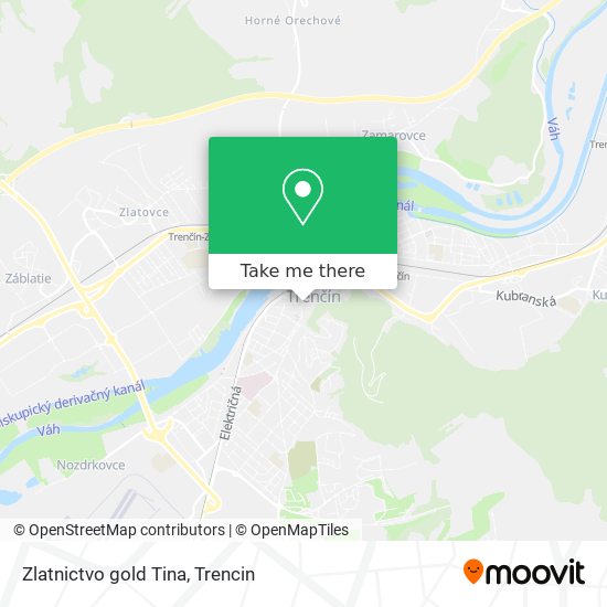 Zlatnictvo gold Tina map