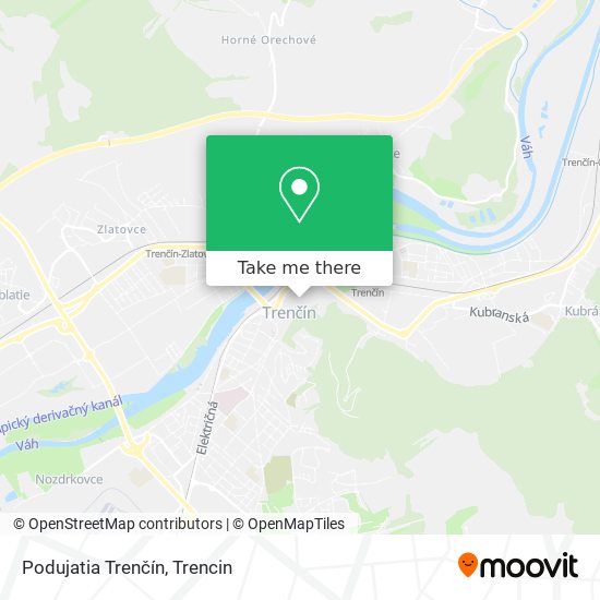 Podujatia Trenčín map