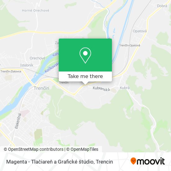 Magenta - Tlačiareň a Grafické štúdio map