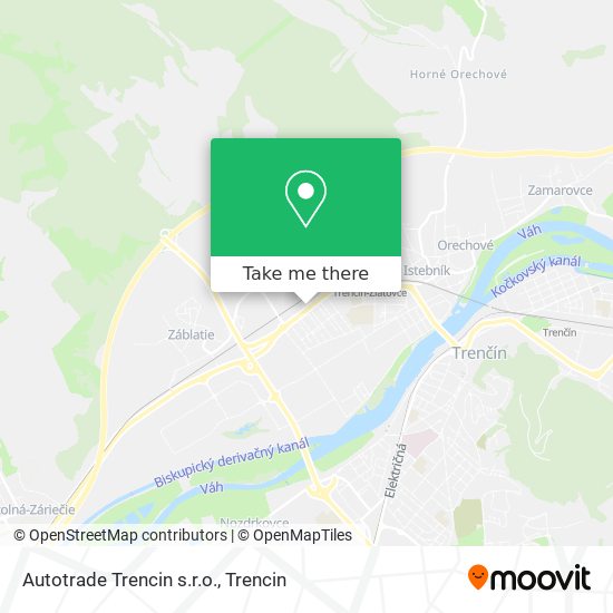 Autotrade Trencin s.r.o. map