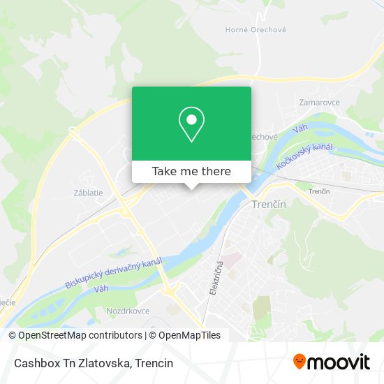 Cashbox Tn Zlatovska map