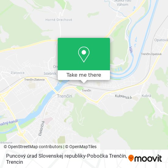 Puncový úrad Slovenskej republiky-Pobočka Trenčín map