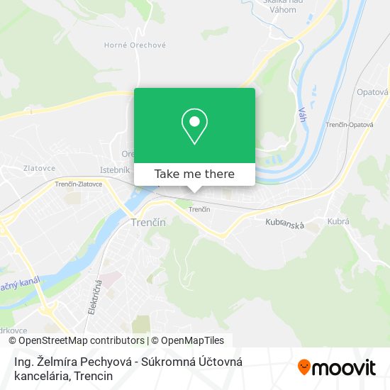 Ing. Želmíra Pechyová - Súkromná Účtovná kancelária map