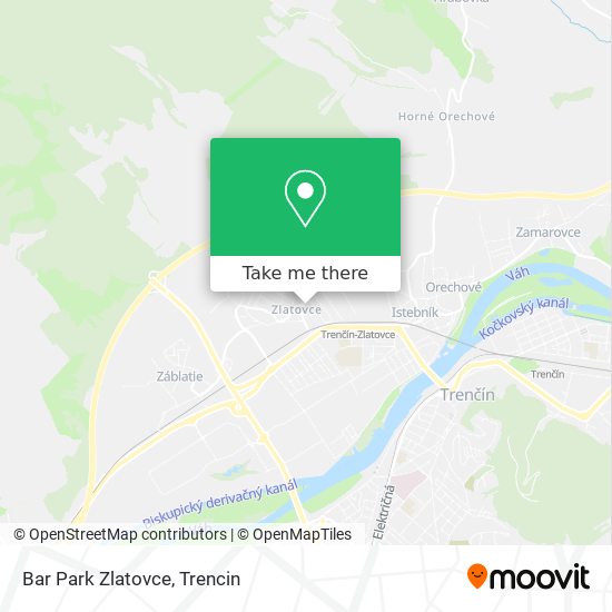 Bar Park Zlatovce map