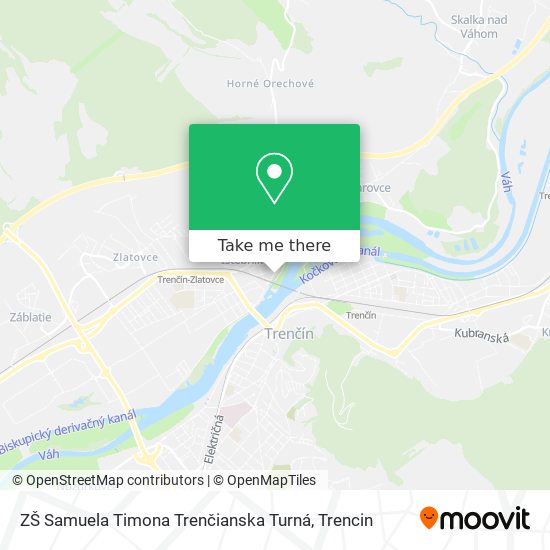 ZŠ Samuela Timona Trenčianska Turná map